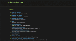 Desktop Screenshot of deckerdev.com